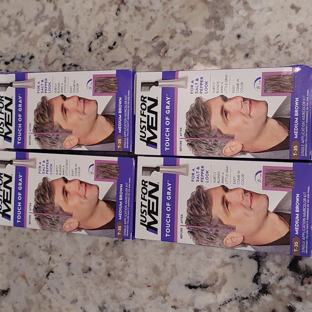 4 JUST FOR MEN TOUCH OF GRAY - MEDIUM BROWN